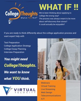 Graphic Design entry 1548885 submitted by lurth to the Graphic Design for CollegeThoughts and VirtualVelocity run by lsing2000