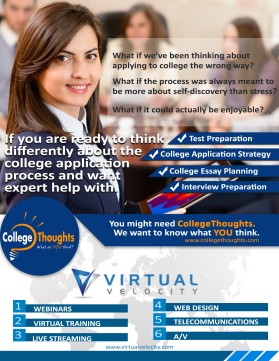 CollegeThoughts and VirtualVelocity entry by bal designs