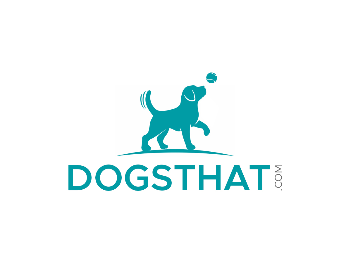 Blue Dog With Ball Logo