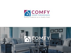 Winning entry: Comfy Home Furnishings entry by Sanadesigns