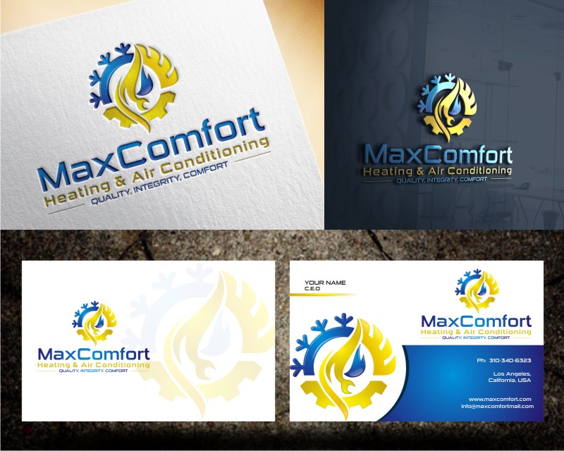 Logo Design for Max Comfort Heating & Air Conditioning