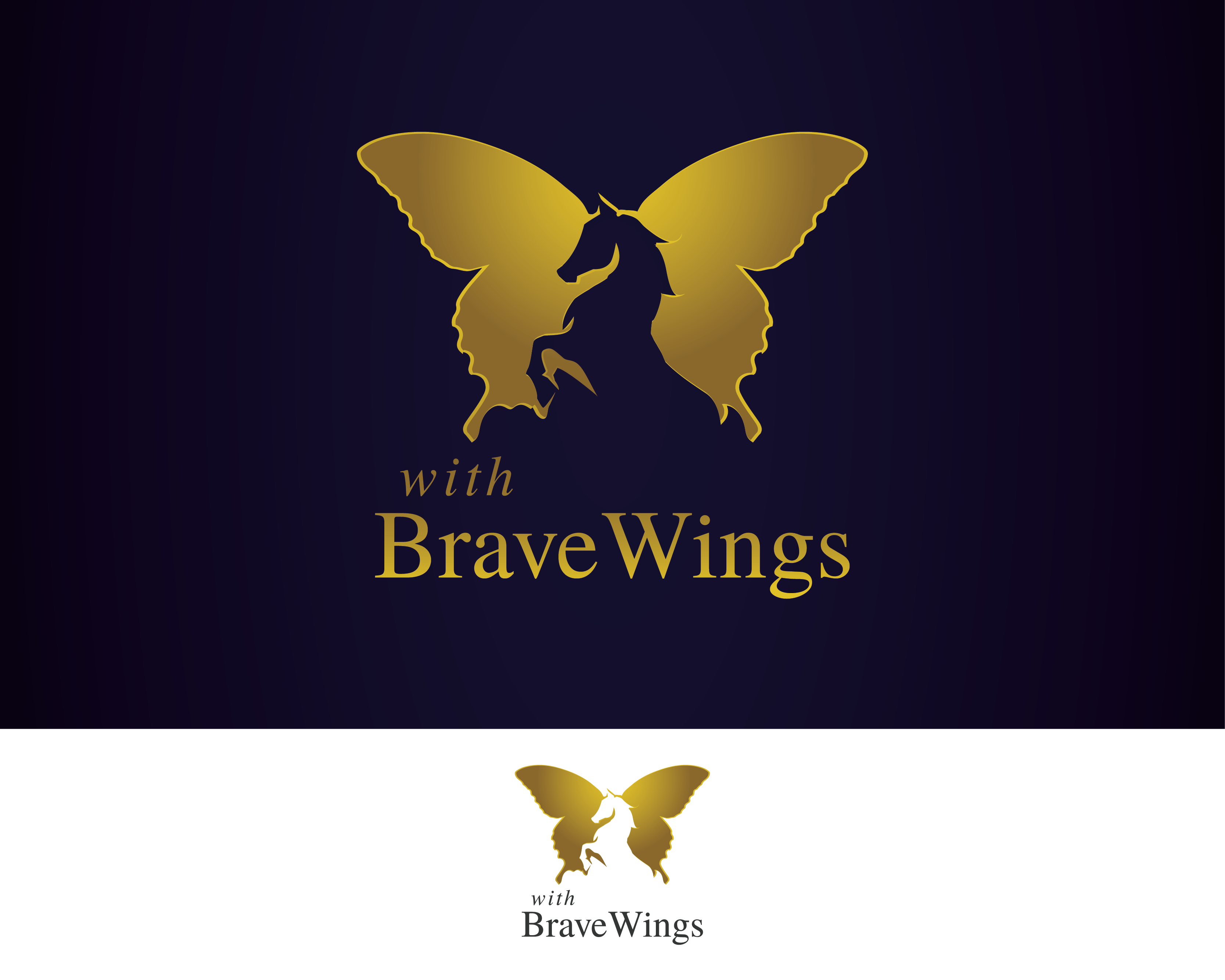 Logo Design for With Brave Wings