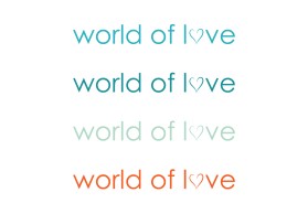 WORLD OF LOVE TV SHOW LOGO entry by A-Line