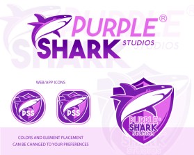 Purple Shark Studios entry by beekitty7