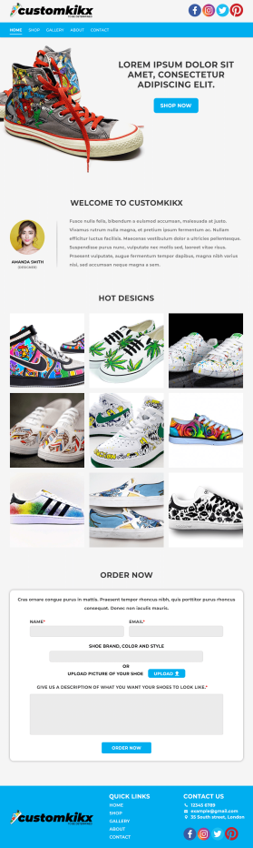 CUSTOMKIKX.com entry by Rehan