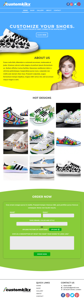 CUSTOMKIKX.com entry by Rehan