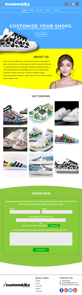 CUSTOMKIKX.com entry by Rehan
