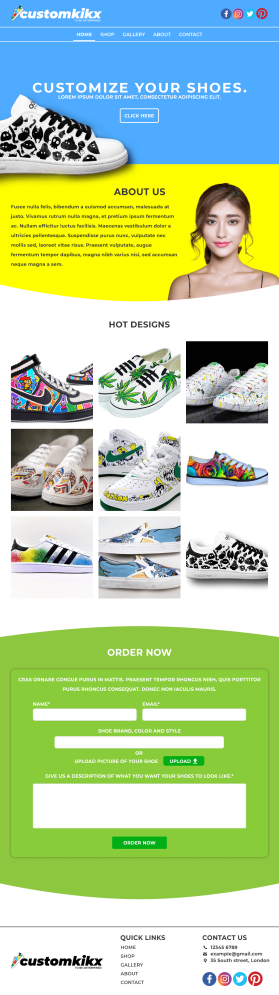 CUSTOMKIKX.com entry by Rehan