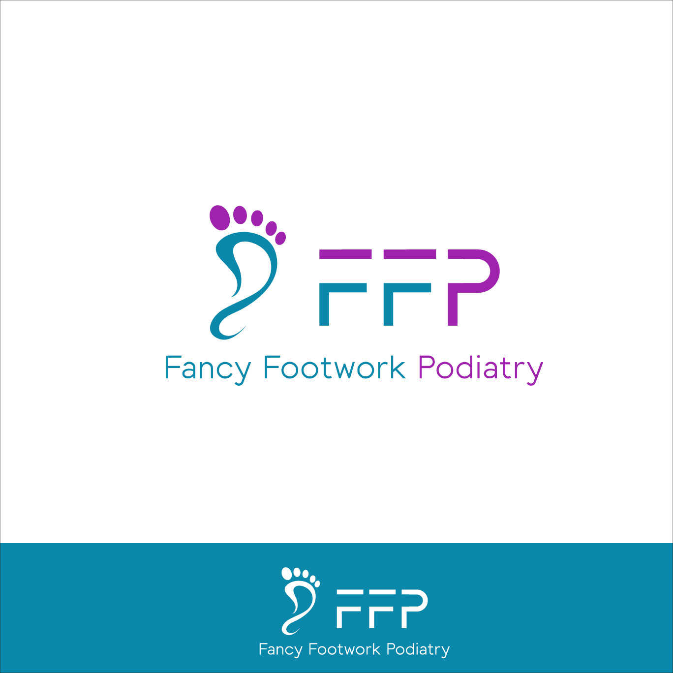 Logo Design for Fancy Footwork Podiatry or FFP