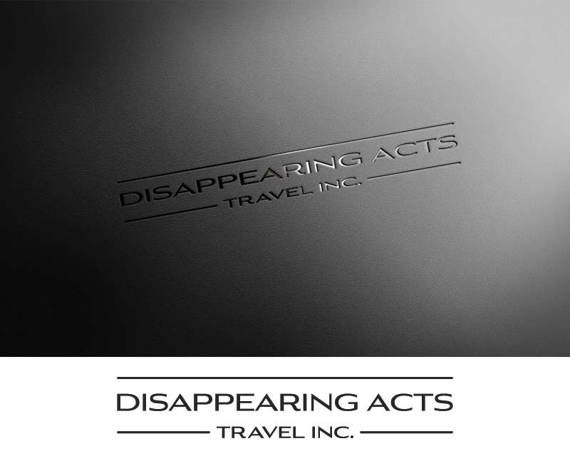 Logo Design for DISAPPEARING ACTS TRAVEL INC.