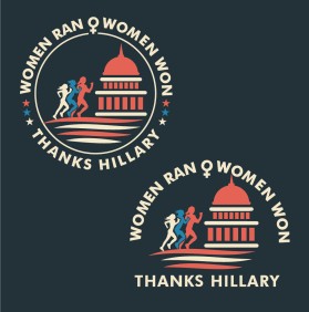 Women ran, Woman won. Thanks, Hillary. entry by morearts