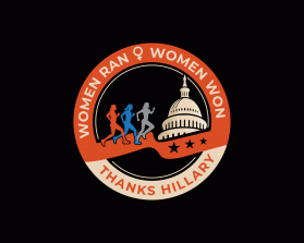 Women ran, Woman won. Thanks, Hillary. entry by dsdezign