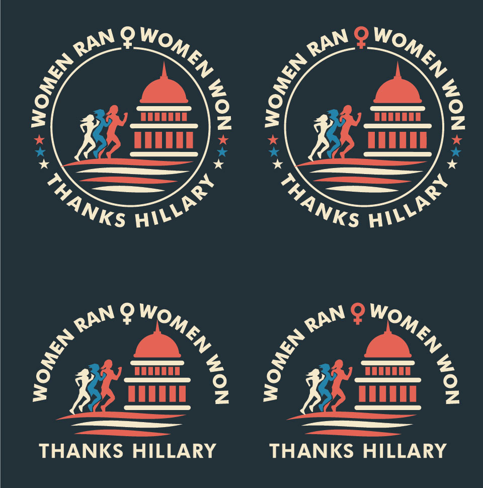 Logo Design for Women ran, Woman won. Thanks, Hillary.