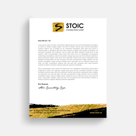 Stoic Consulting Corp. entry by P.5