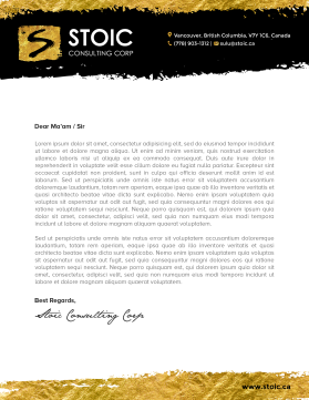 Stoic Consulting Corp. entry by P.5