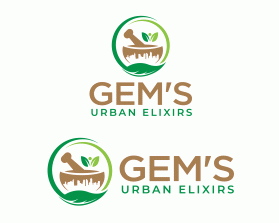 Winning entry: Gem's Urban Elixirs entry by dsdezign