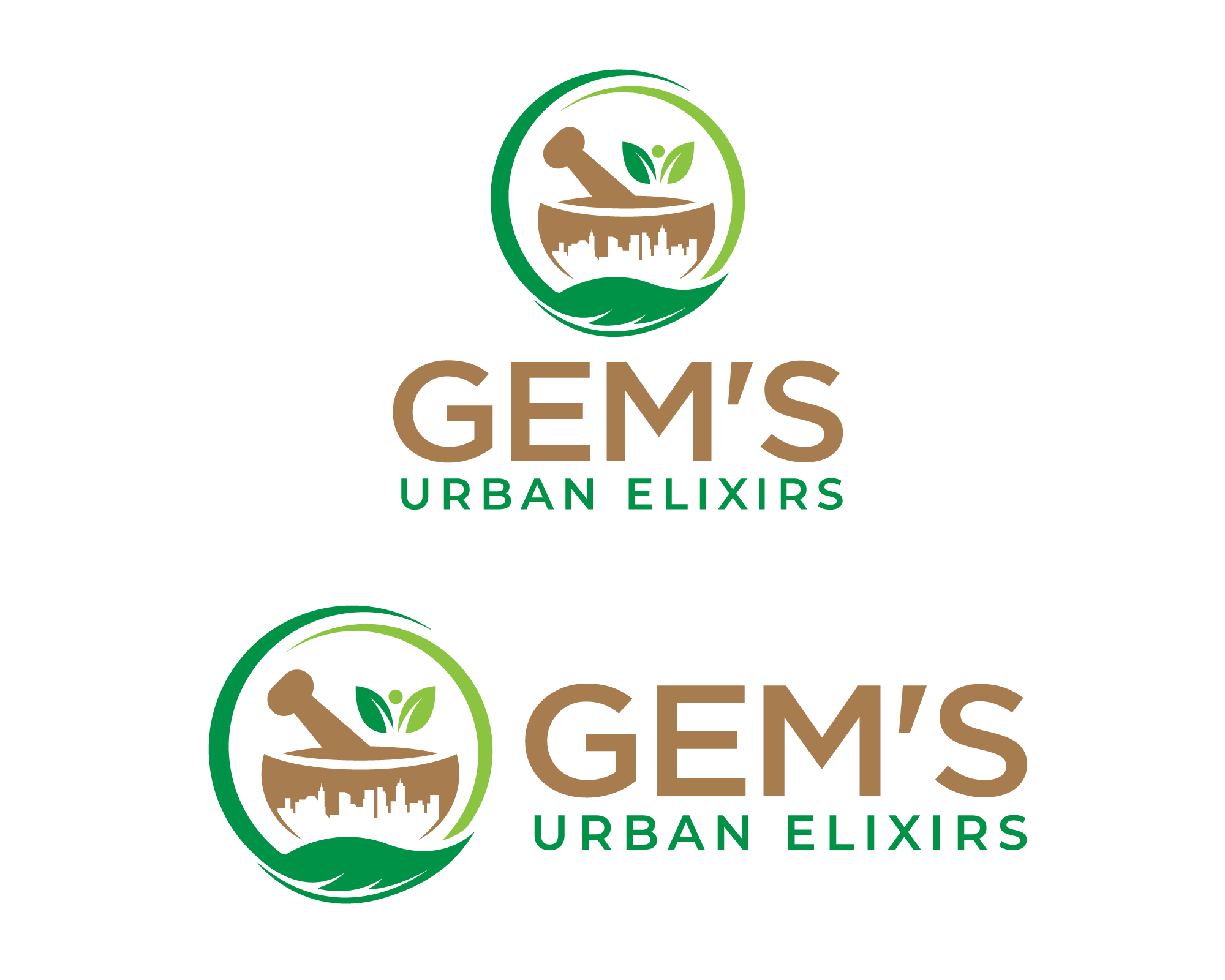 Logo Design for Gem's Urban Elixirs