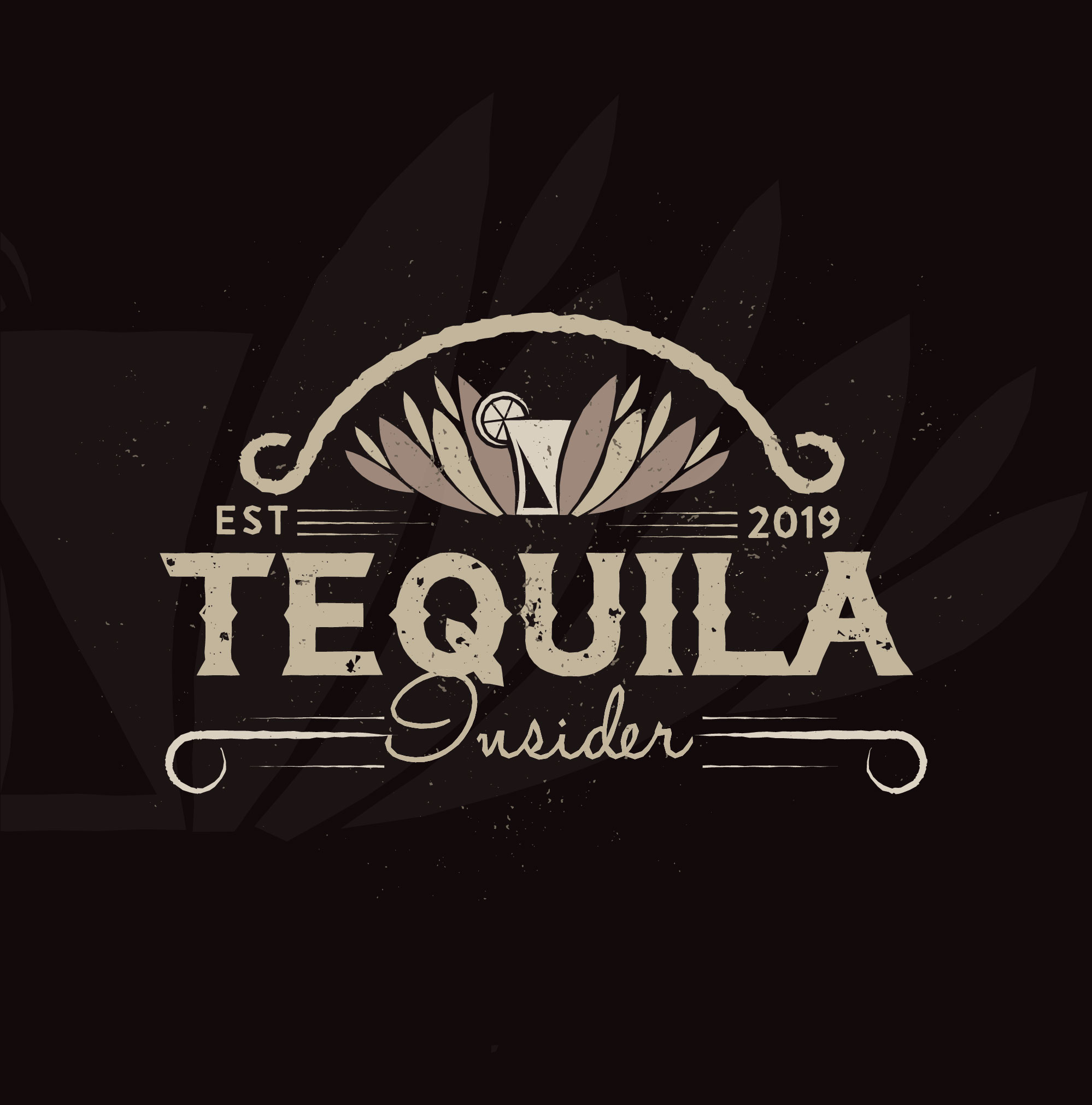 Black & White Drink Logo