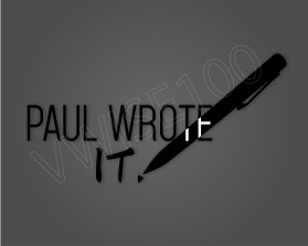 Paul Wrote It.  entry by vwise100