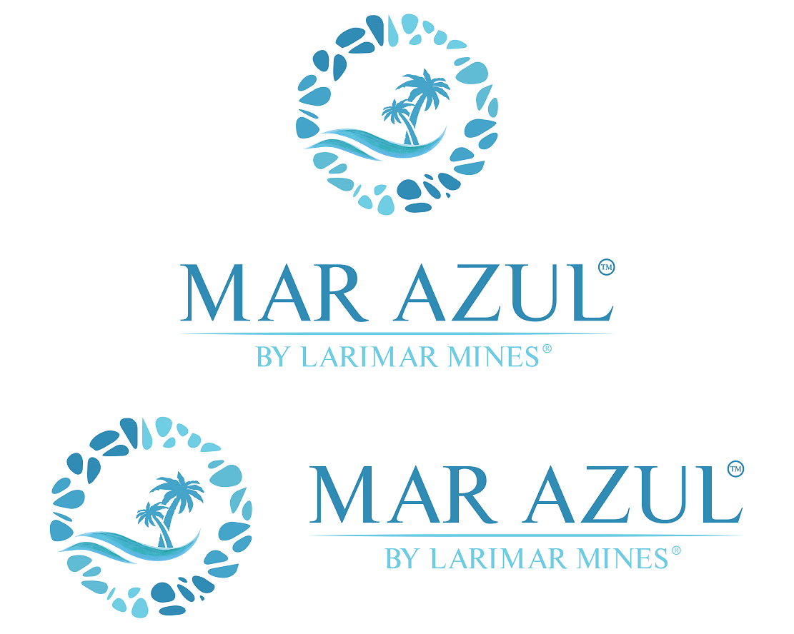 Logo Design for Mar Azul by Larimar Mines