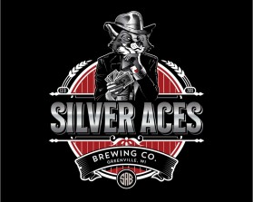 Winning entry: Silver Aces Brewing Co. entry by 7