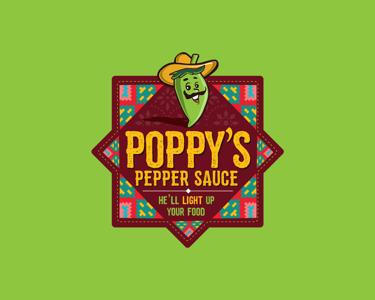 Logo Design for "Poppy's Pepper Sauce"