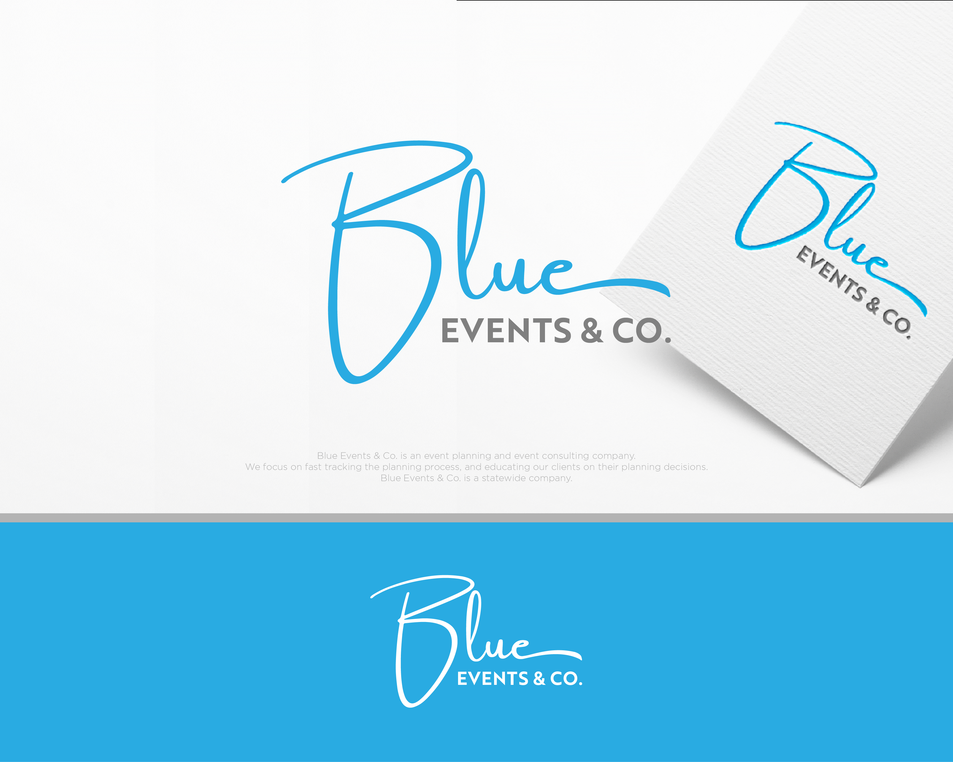 Logo Design for Blue Events & Co.