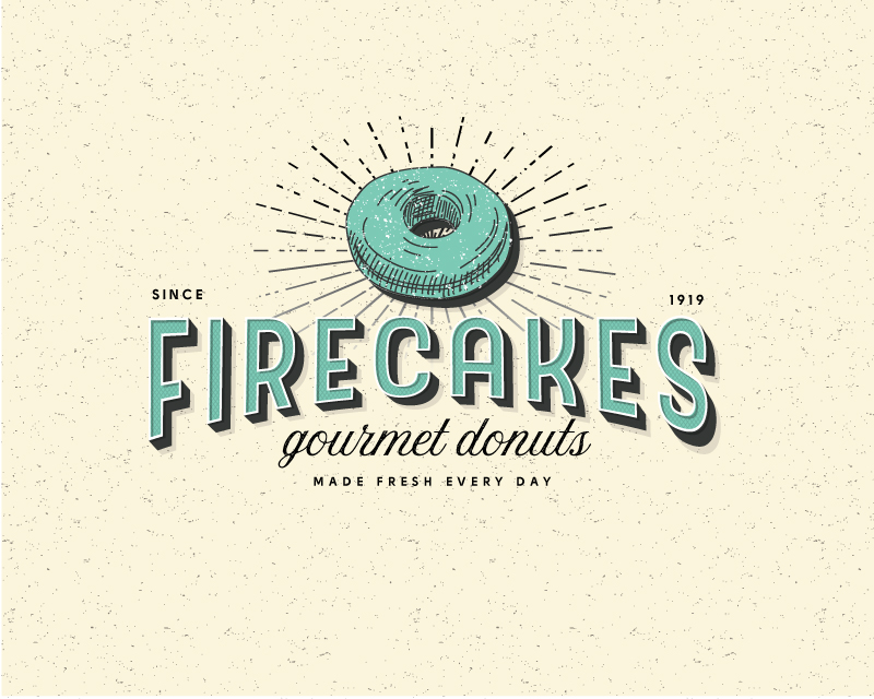 Logo Design for Firecakes Donuts