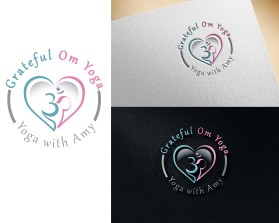 Winning entry: Grateful Om Yoga entry by JBsign
