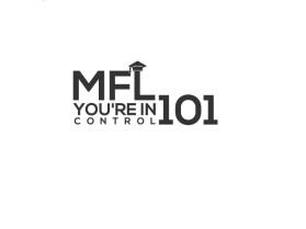 MyFinancialLife101.com is mfl101.com (both registered): Wanting mfl and 101 stacked on top of each other with a graduation cap hangning off the upper righ hand corner of block where the 'l' or 'L' is located entry by MuhammadR