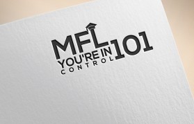 MyFinancialLife101.com is mfl101.com (both registered): Wanting mfl and 101 stacked on top of each other with a graduation cap hangning off the upper righ hand corner of block where the 'l' or 'L' is located entry by MuhammadR