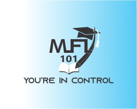 MyFinancialLife101.com is mfl101.com (both registered): Wanting mfl and 101 stacked on top of each other with a graduation cap hangning off the upper righ hand corner of block where the 'l' or 'L' is located entry by Narti Design