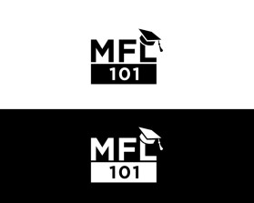 MyFinancialLife101.com is mfl101.com (both registered): Wanting mfl and 101 stacked on top of each other with a graduation cap hangning off the upper righ hand corner of block where the 'l' or 'L' is located entry by icefoxx