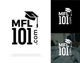 Winning entry: MyFinancialLife101.com is mfl101.com (both registered): Wanting mfl and 101 stacked on top of each other with a graduation cap hangning off the upper righ hand corner of block where the 'l' or 'L' is located entry by logo037