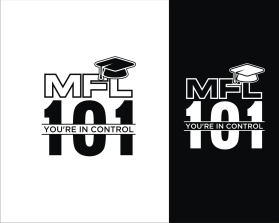 MyFinancialLife101.com is mfl101.com (both registered): Wanting mfl and 101 stacked on top of each other with a graduation cap hangning off the upper righ hand corner of block where the 'l' or 'L' is located entry by kembarloro