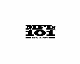 MyFinancialLife101.com is mfl101.com (both registered): Wanting mfl and 101 stacked on top of each other with a graduation cap hangning off the upper righ hand corner of block where the 'l' or 'L' is located entry by Efzone2005