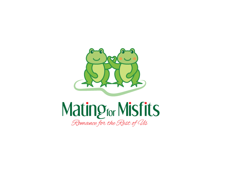 Cute Green Frogs Logo