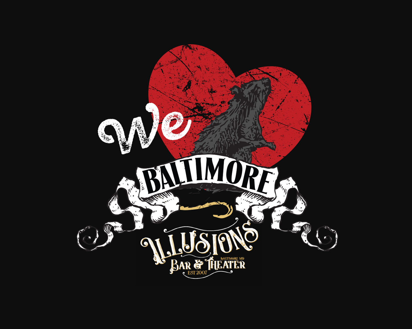 T-Shirt Design for Illusions Magic Bar & Theater
