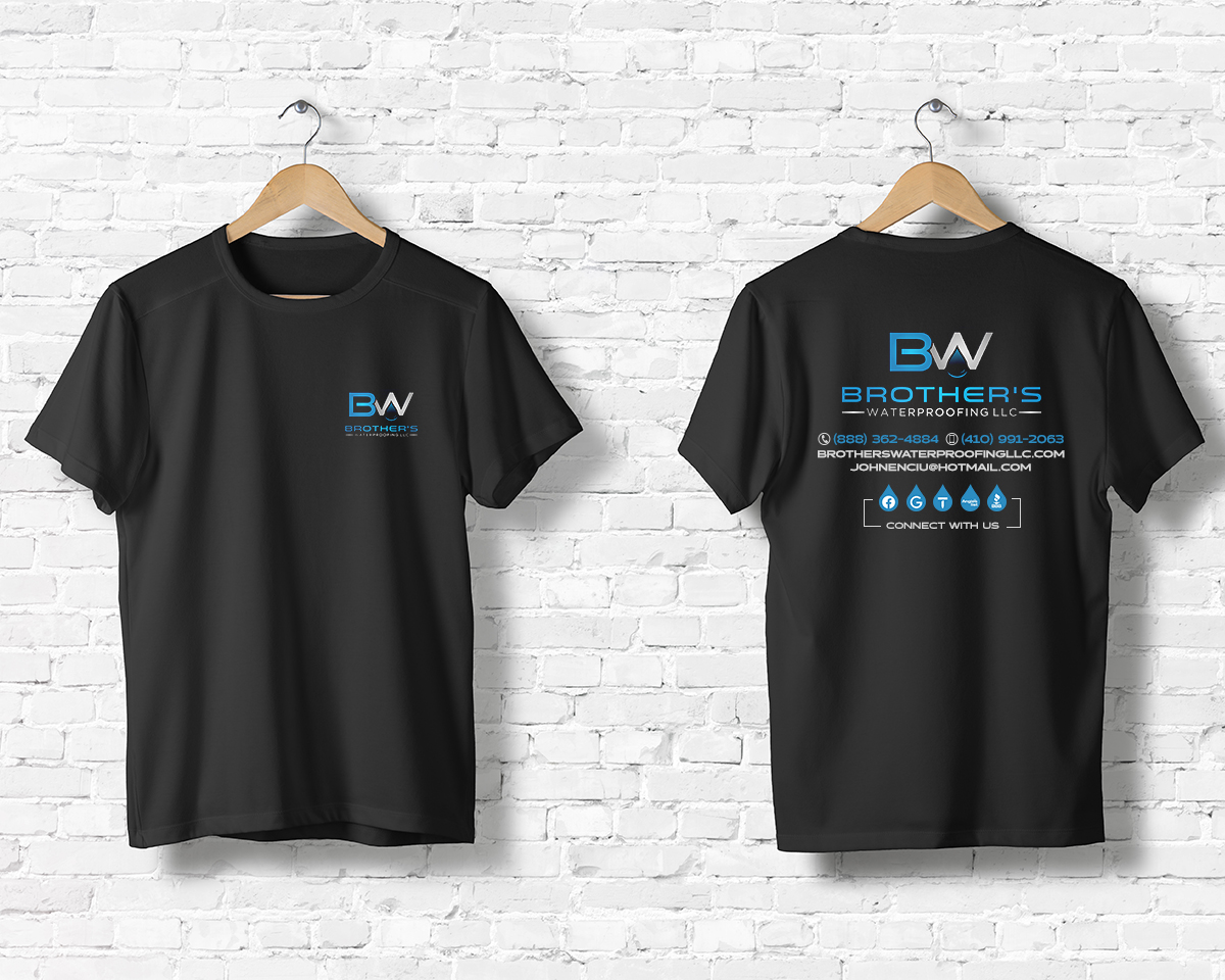 T-Shirt Design for Brother's Waterproofing LLC