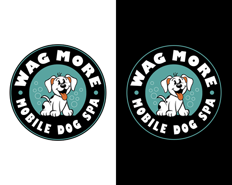 Logo Design for Wag More Mobile Dog Spa