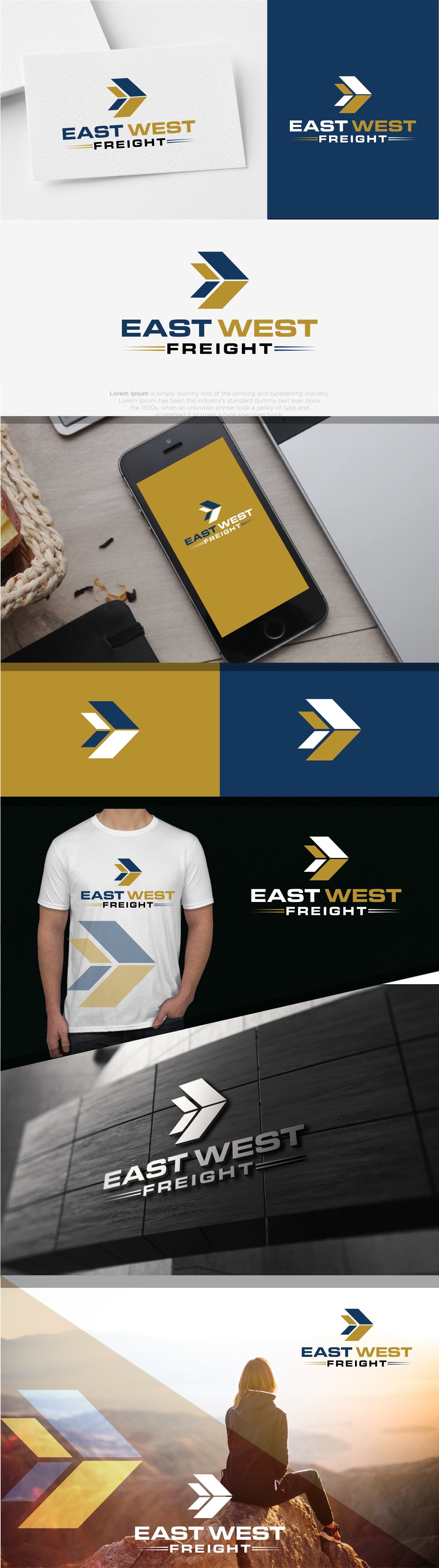 Logo Design for East West Freight