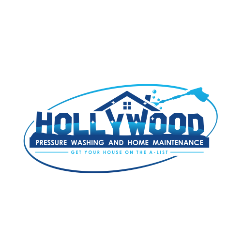 Logo Design for HOLLYWOOD PRESSURE WASHING AND HOME MAINTENANCE