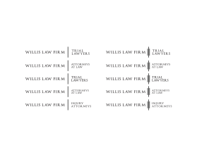 Willis Law Firm  entry by djavadesign