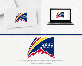 Logo Design entry 1793112 submitted by Rar to the Logo Design for 5280 Signings run by 5280Signings!