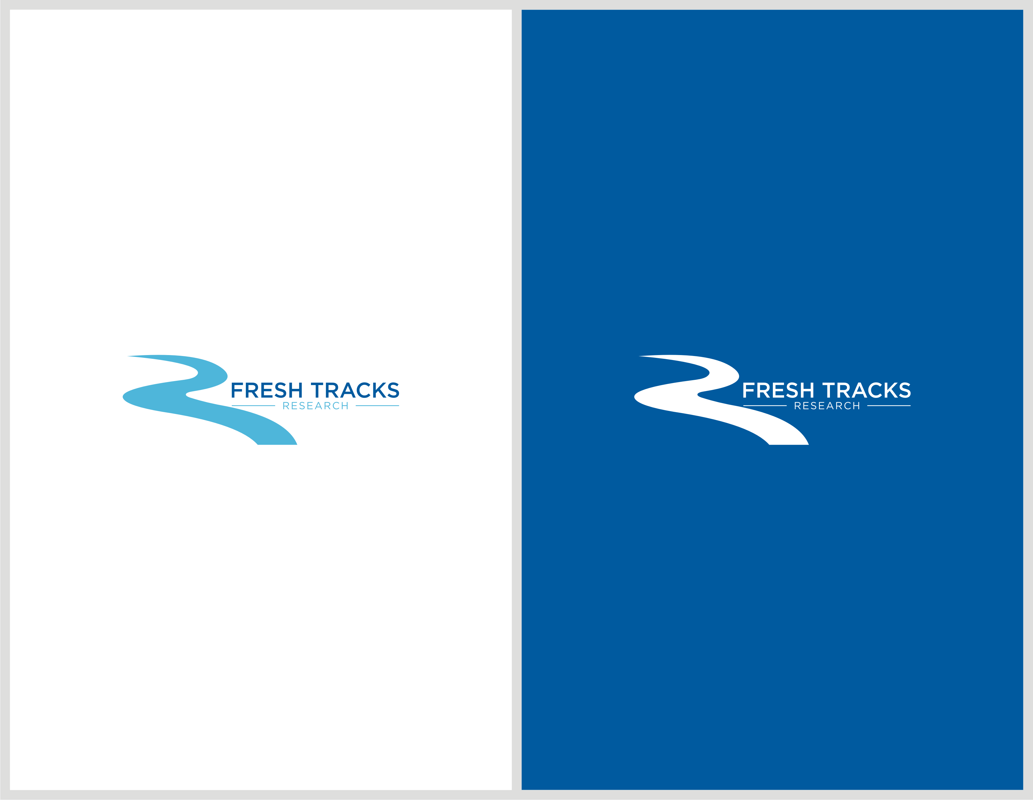 Logo Design for Fresh Tracks Research