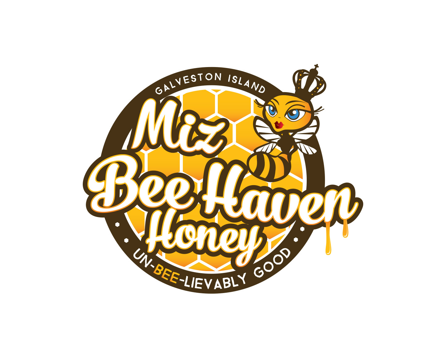 Logo Design for Miz Bee Haven Honey