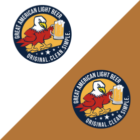 Great American Light Beer entry by balsh