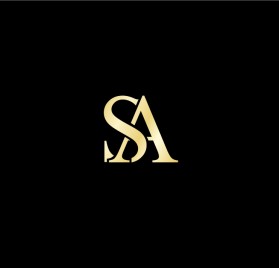 Elegant GOLD Two-Letter Logo with "S" and "A" entry by dudi_guts