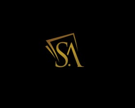 Elegant GOLD Two-Letter Logo with "S" and "A" entry by nabila42091