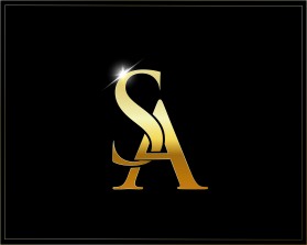 Elegant GOLD Two-Letter Logo with "S" and "A" entry by 99morbe
